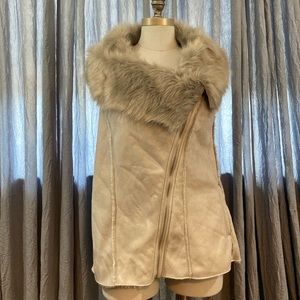 Mark. Faux Fur and Faux Suede Vest